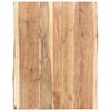 vidaXL Tischplatte Massivholz Akazie 80x(50-60)x3,8 cm