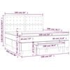 vidaXL Boxspringbett mit Matratze Dunkelgrau 160x200 cm Samt