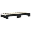 vidaXL Tagesbett Ausziehbar Schwarz 80x200 cm Samt