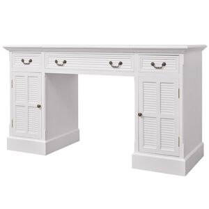 vidaXL Schreibtisch Sekret&auml;r Wei&szlig; 140 x 48 x 80 cm