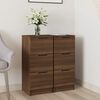 vidaXL Sideboards 2 Stk. Braun Eichen-Optik 30x30x70 cm Holzwerkstoff
