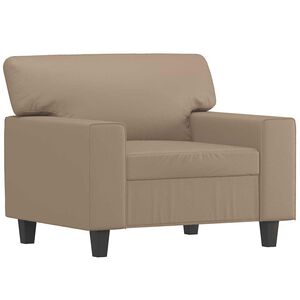 vidaXL Sessel Cappuccino-Braun 60 cm Kunstleder