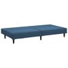 vidaXL Schlafsofa 2-Sitzer Blau Samt