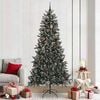 vidaXL K&uuml;nstlicher Weihnachtsbaum Gr&uuml;n 240 cm PVC, Plastik und Stahl