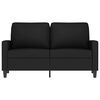 vidaXL 2-Sitzer-Sofa Schwarz 120 cm Samt
