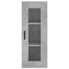 vidaXL Highboard Betongrau 34,5x34x180 cm Holzwerkstoff