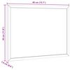 vidaXL Magnetisches Whiteboard mit massivem Kiefernholzrahmen 40x30 cm