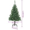 vidaXL Weihnachtsbaum mit 300 LEDs mit St&auml;nder Gr&uuml;n 210 cm PVC