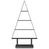 vidaXL Metall Weihnachtsbaum mit St&auml;nder Schwarz 60 cm Stahl