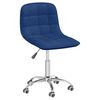 vidaXL Esszimmerst&uuml;hle 4 Stk. Drehbar Blau Stoff