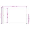 vidaXL Einziehbare Seitenmarkise 160x300 cm Grau