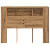 vidaXL Kopfteilschrank Artisan-Eiche 140x18,5x102,5 cm Holzwerkstoff
