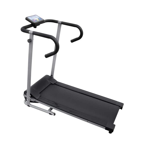 vidaXL Elektrisches Laufband 100x35 cm Schwarz und Silber