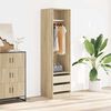 vidaXL Kleiderschrank mit Schubladen Sonoma-Eiche 50x50x200 cm
