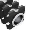 vidaXL Gewinderohr Einsatz 1818 pcs Schwarz und Silber