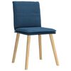 vidaXL Esszimmerst&uuml;hle 6 Stk. Blau Stoff