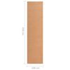 vidaXL Teppichl&auml;ufer BCF Beige 100x450 cm