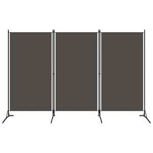 vidaXL 3-tlg. Raumteiler Anthrazit 260x180 cm