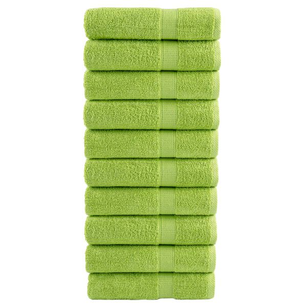 vidaXL Premium-Handt&uuml;cher SOLUND 10 Stk. Apfelgr&uuml;n 50x100 cm 600 g/m&sup2;