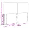 vidaXL Kopfteil Schwarz Eichen-Optik 160 cm Holzwerkstoff