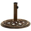 vidaXL Sonnenschirmst&auml;nder Bronzen 44x44x31 cm Gusseisen