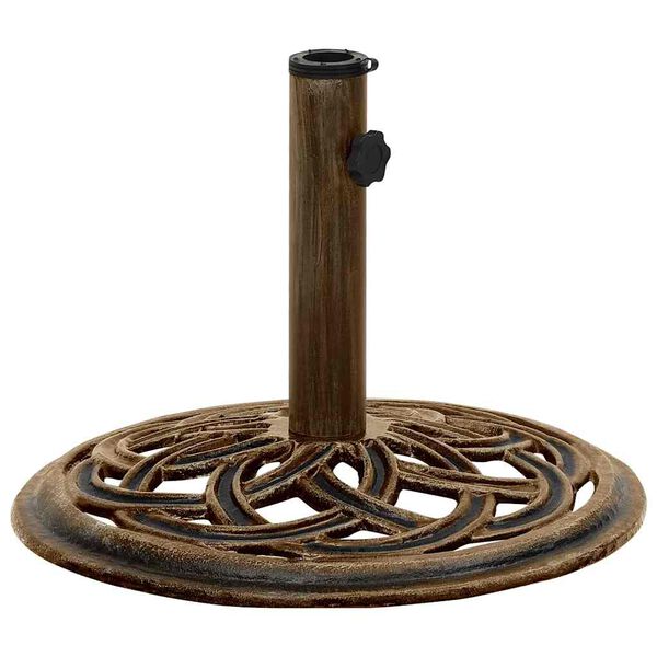 vidaXL Sonnenschirmst&auml;nder Bronzen 44x44x31 cm Gusseisen