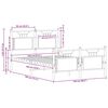 vidaXL Bettgestell ohne Matratze Sonoma-Eiche 137x190 cm Holzwerkstoff