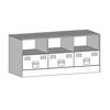 vidaXL TV-Schrank Rosa 99x39x44 cm Stahl