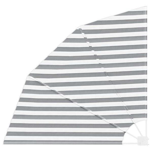 vidaXL Balkon Sichtschutz Anthrazit und Wei&szlig; 160 x 160 cm Polyester