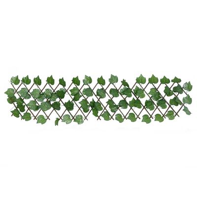 vidaXL Rankgitter mit Künstlichem Weinlaub Erweiterbar Grün 180x20 cm