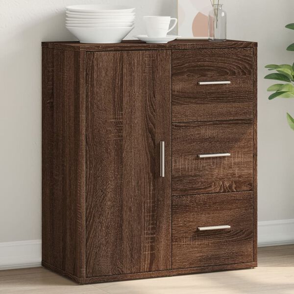 vidaXL Sideboard Braun Eiche-Optik 60x31x70 cm Holzwerkstoff