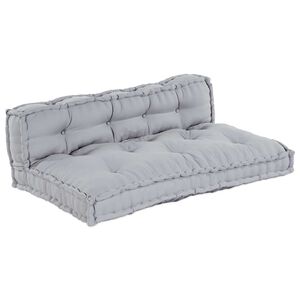 vidaXL Sofakissen 2 pcs Grau Stoff