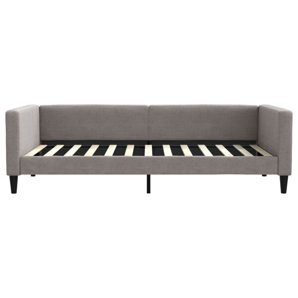 vidaXL Tagesbett Taupe 100x200 cm Stoff