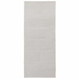 vidaXL Innen- und Au&szlig;enteppich PALMERAS Creme 150 x 80 cm Polyester