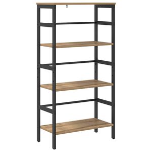 vidaXL B&uuml;cherregal 3 Ebenen 60 x 29,5 x 115 cm Holzwerkstoff