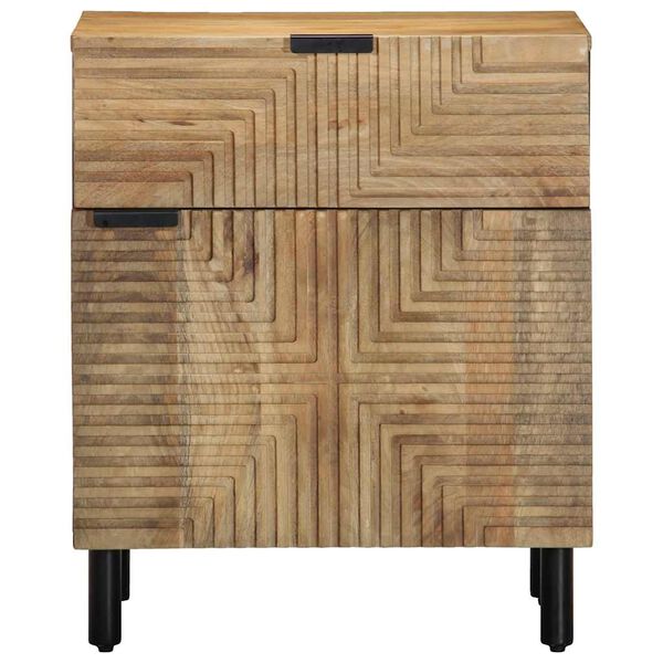 vidaXL Nachttisch Braun 50x33x60 cm Massivholz Mango