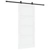 vidaXL Schiebet&uuml;r ORKDAL Wei&szlig; 93 x 211 cm Massives Kiefernholz