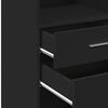 vidaXL Highboard Schwarz 50x42,5x124 cm Holzwerkstoff