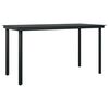vidaXL 5-tlg. Garten-Essgruppe mit Kissen Braun Poly Rattan Glas