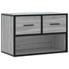 vidaXL TV-Schrank Grau Sonoma 60x31x39,5 cm Holzwerkstoff und Metall