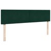 vidaXL Ottoman-Bett mit Matratzen Dunkelgr&uuml;n 200x200 cm Samt