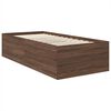 vidaXL Bettrahmen Braun Eichen-Optik 75 x 190 cm Holzwerkstoff