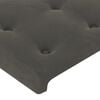 vidaXL Kopfteil mit Ohren Dunkelgrau 203x16x118/128 cm Samt