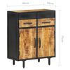 vidaXL Sideboard 60&times;30&times;75 cm Raues Mangoholz