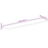 vidaXL Tischplatte 140x60x2,5 cm Rechteckig Massivholz Mango