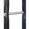 vidaXL Brennholzregal Schwarz 40&times;25&times;200 cm Stahl