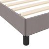 vidaXL Boxspringbett mit Matratze Taupe 120 x 200 cm Stoff