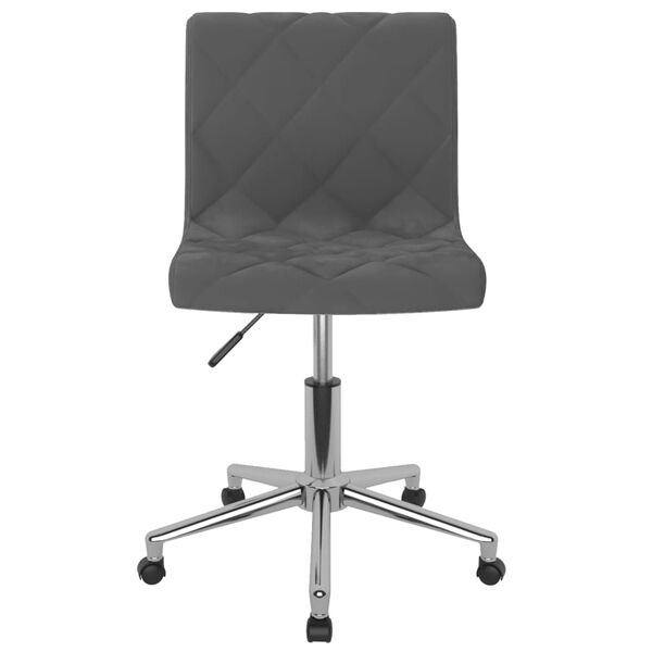 vidaXL Esszimmerst&uuml;hle 4 Stk. Drehbar Dunkelgrau Samt