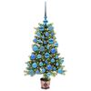 vidaXL Weihnachtsbaum mit 150 LEDs mit St&auml;nder Gr&uuml;n 90 cm PE