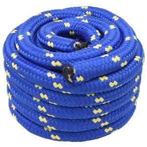 vidaXL Bootsseil 25 m 4 Blau PP